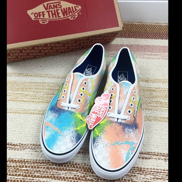 NEW VANS Authentic (Retro Mart) Multi/True White ✌🏻🤘🏻 - Picture 6 of 10